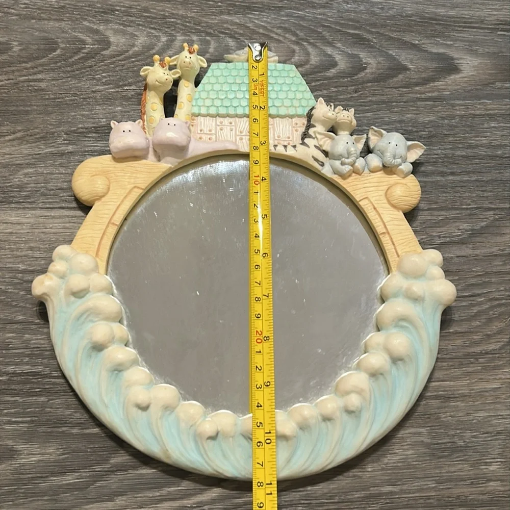 Russ Vintage Noah’s Ark Baby Nursery Mirror Room Decor Animals 90’s Shower Gift